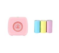 Mini Pocket Printer Multi Functional Photo Picture Bill Note Printer Label Maker Add 3Color Note (Colore: PK 3Color Note)