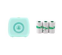 Mini Pocket Printer Multi Functional Photo Picture Bill Note Printer Label Maker Add 3White Note (Colore: GR 3White Note)