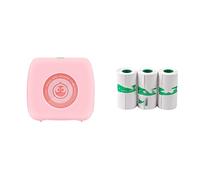 Mini Pocket Printer Multi Functional Photo Picture Bill Note Printer Label Maker Add 3White Note (Colore: PK 3White Note)