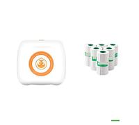 Mini Pocket Printer Multi Functional Photo Picture Bill Note Printer Label Maker Add 6White Note (Colore: WH 6White Note)