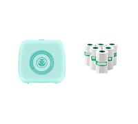 Mini Pocket Printer Multi Functional Photo Picture Bill Note Printer Label Maker Add 6White Note (Colore: GR 6White Note)