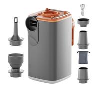 Mini Pompa Ad Aria,Gonfiatore Elettrico Con Luce Da Campeggio E 5 Ugelli,Piccola Pompa Per Materassino Ad Aria | Per Materassi Gonfiabili Galleggianti Casa Viaggi Sport Spiaggia