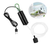 Mini pompa ad aria per acquario USB Pompa ad aria per acquario Pompa ad ossigeno silenziosa per acquari Piccolo gorgogliatore con tubo in silicone in pietra porosa ad alta efficienza energetica per