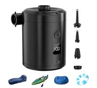 Mini pompa ad aria, portatile, batteria ricaricabile, batteria elettrica da 5200 mAh, 4000 Pa, gonfiatore rapido per materasso ad aria, piscina, spiaggia, nuoto, anelli da viaggio, casa, garage