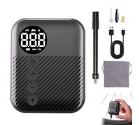 Mini pompa ad aria portatile senza fili per bicicletta ad alta pressione con display digitale a LED Spegnimento automatico per la palla del motociclo della bici Campeggio all'aperto Ciclismo