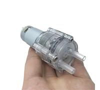 Mini pompa autoadescante for acqua con motore 395, DC 7,4 V, 12 V, 24 V, pompa a membrana silenziosa, testa della pompa micro trasparente, portata 84 l/h, 96 l/h.(12V 84L H)