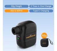 Mini pompa da bicicletta ricaricabile portatile gonfiatore d'aria 100PSI 5V tipo C accessori bici per pneumatici bici Schrader Presta.