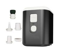 Mini Pompa d'Aria Elettrica - Pompa d'Aria per Gonfiabili, Alta Pressione 4,5kPa 180L/min Riempimento Rapido, Batteria Ricaricabile da 1600mAh con Luce da Campeggio a 3 Modalità, 5 Ugelli per Cuscinet