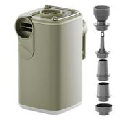 Mini pompa d'aria elettrica - Ricaricabile tramite USB | Gonfiatore e sgonf | Include 5 ugelli versatili, design compatto 5x6x9 cm, per materassi gonfiabili, campeggio, piscine e deposito