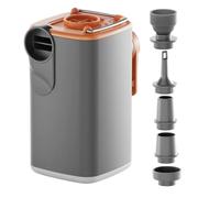 Mini pompa d'aria elettrica - Ricaricabile tramite USB | Gonfiatore e sgonf | Include 5 ugelli versatili, design compatto 5x6x9 cm, per materassi gonfiabili, campeggio, piscine e deposito