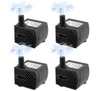 Mini Pompa Dell'Acqua,4 Pezzi Mini Pompa Acqua Sommergibile,180L/H,3W,220V-240V,50/60hz Pompa Per Acquario,Pompa Fontana Acquario Per Acquari,Fontane,Statue