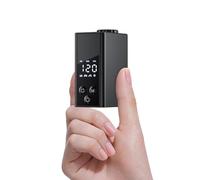 Mini pompa elettrica per bici, piccola pompa con manometro, max 120 psi, arresto automatico, pompa portatile ricaricabile con valvola Presta e Schrader per mountain bike, bici da strada, e-bike, bici