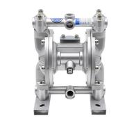 Mini pompa for verniciatura portatile ad aria compressa, a diaframma a doppia membrana stabilizzata alla pressione pompe pneumatiche for a A Tenuta Stagna(A-10 silvery)