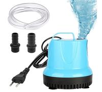 Mini pompa per acqua, 35 W, 2000 l/h, piccola pompa sommergibile, ultra silenziosa, con 3 ugelli e tubo da 1,5 m, 12 mm, per laghetti, acquari, giardini, fontane (blu)