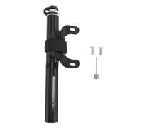 Mini pompa per bicicletta con supporto, portatile, gonfiatore per telaio pneumatici, alta pressione 160 PSI per bici da strada e mountain bike, ago a sfera incluso, costruzione in (Nera)