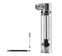 Mini pompa portatile ad alta pressione per ciclismo su strada, corpo trasparente con ABS e materiale metallico, supporta AV e valvole, compatta e leggera (senza supporto)