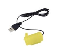 Mini pompa sommergibile orizzontale ultra silenziosa USB DC a | bassa tensione piccola pompa 'acqua fontana decorazione del paesaggio pompa 'acquario(Yellow)