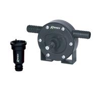 Ribimex Pompa per Trapano Portatile, Capacità 60 L/min, Altezza d'Aspirazione Massima 4 m, Prevalenza Verticale 10 m/Orizzontale 50 m, Attacco Ø 15 mm con Valvola di Fondo Filtrante - PRPT251