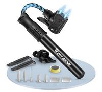 Mini pompe per bici con valvola Presta e Schrader, mini pompa manuale, pompa di gonfiaggio portatile con kit di riparazione, pompa di gonfiaggio veloce per pneumatici da strada e mountain bike