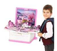 Mini Pop -Up 3D Book - Interactive Sensory Games Backpack Kenchivivi Children, Miniature Toy Booklet, Idea Regalo Educativo | Essiccatore Anti-Stress per Les e