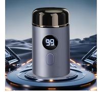Mini Portable Electric Shaver, Mini Fast Charging Electric Pockets Shaver with Digital Display, Suitable for Men (Blue)