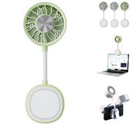 Mini Portable Fan, Magnetic Rechargeable Clip Device, 360 Adjustable Quiet Cooling Feature,Three Speed Cooling Device,for Outdoor Travel Picnic Stroller Beach Trip Home Bedroom Office Desk Phone(C)
