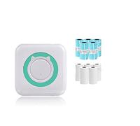 Mini Portable Thermal Printer Paper Rolls 57 mm Pocket Printing Wireless Connect Printers Add 5WH5STIC (Colore: BL add 5WH5STIC)