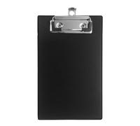 Mini portablocco nero - piccola tasca A6 con clip Board