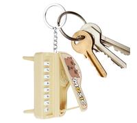 Mini portachiavi pianoforte - accessorio musicale per chiavi 'auto, simpatico compagno di apprendimento, soluzione giocattolo portatile | Ragazzi Ragazze Studenti Viaggiatori Collezionisti