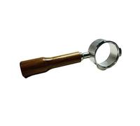 Mini Portafiltro Nudo Con Cestello Da 1/2/4 Tazze, Compatibile Con Donlim/Homix/Gypas/Sachi/Nikai/Hibrew/Oster/Barsetto, Manico For Caffè A 3 Orecchie Da 51 Mm.(C1 red wood,With 1 2 cup basket)