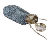 Mini portafoglio compatto per monete britanniche con pannello a doppia rete di visibilità ed elementi di design vintage per collezionisti e utenti quotidiani (scatole (oro chiaro))