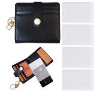 Mini Portafoglio Con 4 Porta Carte Trasparenti, Borsa Corta Semplice Per Donna, Mini Portachiavi, Tascabile Piccolo