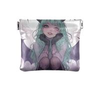 Mini portafoglio da donna in pelle PU con scritta "Little Devil"