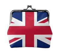 Mini portafoglio in pelle PU con stampa bandiera britannica in microfibra con chiusura a bacio mini sacchetto per rossetto chiave cambiamento organizzazione