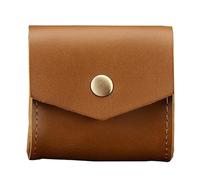 Mini portafoglio portamonete in pelle vintage porta cambiamento piccolo portafoglio tascabile portamonete unisex per riporre monete cuffie, Colore unico, A1