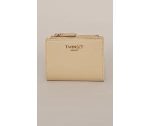 MINI PORTAFOGLIO TWINSET SABBIA CON LOGO DA DONNA - 261TH7010
