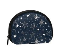 Mini portamonete con stampa fosforescente al buio, per donne e ragazze, con personalità, piccolo portamonete, pochette, taglia unica, casual, Nero , Taglia unica