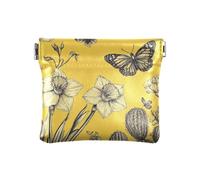 Mini portamonete da donna in pelle con fiori narcisi carino mini portafoglio per donne signore, Fiori Narciso, 1 size, moderno