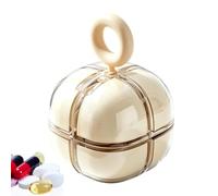 Mini portapillole, organizer per medicinali con chiusura magnetica, mini contenitore per pillole, per viaggiatori, infermieri, assistenti, uso quotidiano, viaggi, ufficio, palestra