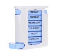 Mini portapillole portatile da 7 giorni con sette scomparti | Il mini portapillole portatile a sette scomparti mantiene i medicinali organizzati for i viaggi(B)