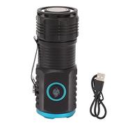 Mini potente torcia flusso luminoso alto 2000lm USB luminoso USB C LED ricaricabile 6 Modalità IPX4 Magnete di coda impermeabile per esterno in lega di alluminio da campeggio in
