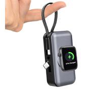 Mini Power Bank 5000mAh, PD20W Powerbank Piccolo con Cavi USB C Integrati, Caricatore Portatile per Apple Watch Series 11/10/9/8/SE/Ultra/Ultra2, iPhone 17/16/15, Samsung, Xiaomi