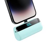 Mini Power Bank 5200mAh per iPhone, Ultra Compatto Powerbank 20W PD Ricarica Rapida Caricatore Portatile Batteria Esterna con Display LED Compatibile con iPhone 14/14 Pro Max/13/12/11/XR ecc (Verde)