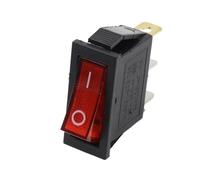 Mini power button Boat Rocker Switch Confezione da 6 interruttori a bilanciere LED multicolori SPST 3 PIN ON OFF 15 A 250 V 20 A 125 V for veicoli domestici(Red)