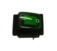 Mini power button Boat Rocker Switch Interruttore a bilanciere impermeabile KCD4-4P 220V LED 22x28mm Foro Multicolore ON-OFF e Momentaneo(Green,HOLE 22X28MM-MOMENTARY (ON)-OFF-220V LED)