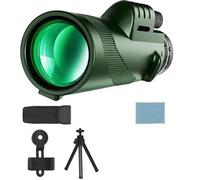 Mini Power Telescope Zoom portatile Telescopio HD 5000M Telescopio pieghevole a lunga distanza Caccia sportiva Viaggi in campeggio all'aperto (Color : Green suit2)