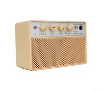 Mini pratica Guitar Amp per Combo, Altoparlante Amplificatore per chitarra Portatile 10W Altoparlante per chitarra Per Mini Basso Marrone Parti di Chitarra 6.35mm Ingresso