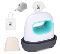 Mini pressa di calore, verde, plotter a trasferimento con base di sicurezza isolata, pressa da stiro per magliette, scarpe, fai da te, piccoli progetti in vinile HTV (verde)