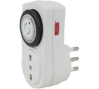 Mini programmatore ciclo giornaliero Smart Home spina 16 A presa biv 10/16 A