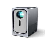 Mini Proiettore 4k Portatile, Videoproiettore TV Projector Bluetooth Proiettore WiFi Bluetooth Correzione Trapezoidale, Focus Elettrico, 1080p Full Hd, 15000 Lumen